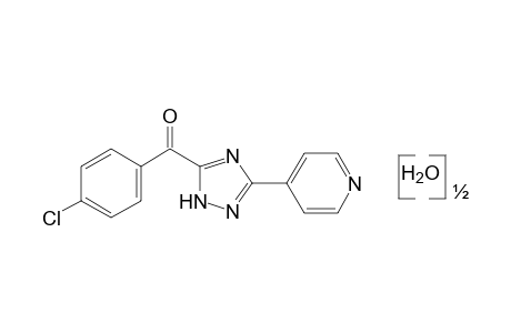 p-chlorophenyl 3-(4-pyridyl)-s-triazol-5-yl ketone, hemihydrate