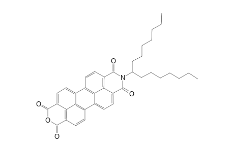 N(1)-[1-heptyloctyl]-3,4,9,10-perylenetetracarboxy-9,10-imide-3,4-anhydride