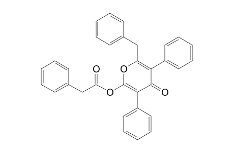 (6-benzyl-4-oxo-3,5-diphenyl-pyran-2-yl) 2-phenylacetate