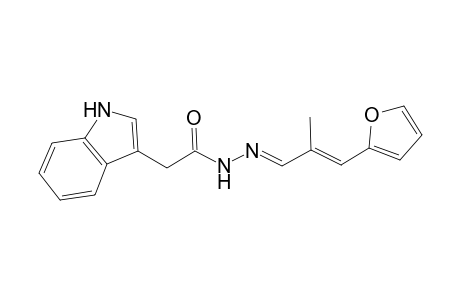 Acetohydrazide, 2-(3-indolyl)-N2-[3-(2-furyl)-2-methylprop-2-enylideno]-