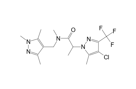 2-[4-chloro-5-methyl-3-(trifluoromethyl)-1H-pyrazol-1-yl]-N-methyl-N-[(1,3,5-trimethyl-1H-pyrazol-4-yl)methyl]propanamide