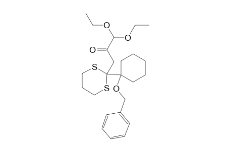 3-{2-[1-(Benzyloxy)cyclohexyl]-1,3-dithian-2-yl}-1,1-diethoxypropan-2-one