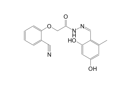 acetic acid, (2-cyanophenoxy)-, 2-[(Z)-(2,4-dihydroxy-6-methylphenyl)methylidene]hydrazide