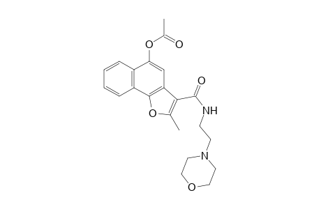 2-Methyl-3-({[2-(4-morpholinyl)ethyl]amino}carbonyl)naphtho[1,2-b]furan-5-yl acetate