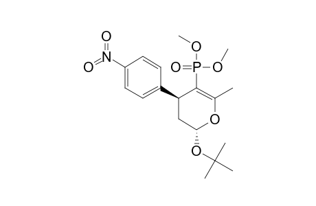 2-TERT.-BUTOXY-5-(DIMETHOXYPHOSPHORYL)-3,4-DIHYDRO-6-METHYL-4-(4-NITROPHENYL)-2H-PYRAN;TRANS-ISOMER