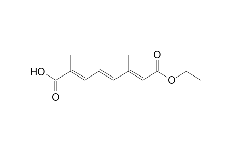 (E,E,E)-2,6-Dimethyl-2,4,6-octatrienicdiacid-8-monoethylester