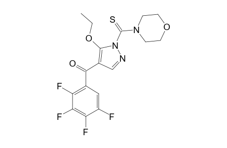 5-ETHOXY-2-MORPHOLINOTHIOCARBONYL-4-(2,3,4,5-TETRAFLUOROBENZOYL)-PYRAZOLE