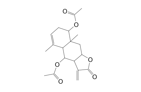 Naphtho[2,3-b]furan-2(3H)-one, 4,8-bis(acetyloxy)-3a,4,4a,7,8,8a,9,9a-octahydro-5,8a-dimethyl-3-methylene-, [3ar-(3a.alpha.,4.alpha.,4a.alpha.,8.beta.,8a.beta.,9a.beta.)]-