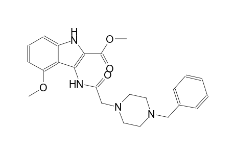 methyl 3-{[(4-benzyl-1-piperazinyl)acetyl]amino}-4-methoxy-1H-indole-2-carboxylate