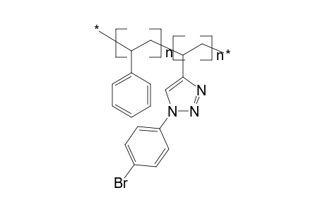 Poly(styrene-co-1-p-bromophenyl-4-vinyl-1,2,3-triazole)