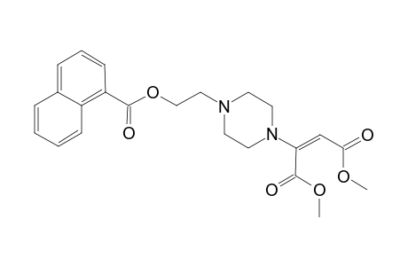 1-[(E)-1,2-(Dimethoxycarbonyl)ethen-1-yl]-4-[2-(naphthalenoyloxyl)eth-1-yl]piperazine