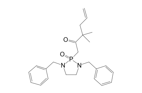 1,3-Dibenzyl-2-(3',3'-dimethyl-2'-oxo-5'-hexen-1-yl)-1,3,2-diazaphospholidine 2-Oxide