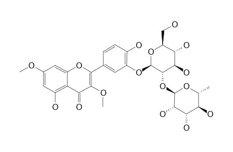 QUERCETIN-3,7-DIMETHYLETHER-3'-O-ALPHA-L-RHAMNOPYRANOSYL-(1->2)-BETA-D-GLUCOPYRANOSIDE