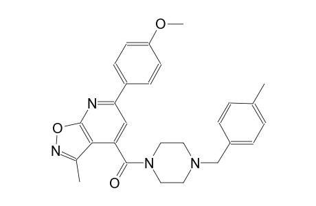 isoxazolo[5,4-b]pyridine, 6-(4-methoxyphenyl)-3-methyl-4-[[4-[(4-methylphenyl)methyl]-1-piperazinyl]carbonyl]-