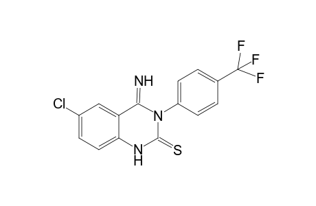 Quinazoline-2(1H)-thione, 3,4-dihydro-6-chloro-3-(4-trifluoromethylphenyl)-4-imino-