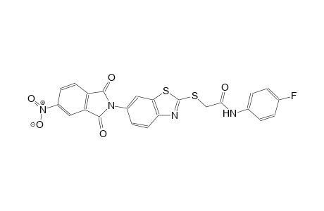 acetamide, 2-[[6-(1,3-dihydro-5-nitro-1,3-dioxo-2H-isoindol-2-yl)-2-benzothiazolyl]thio]-N-(4-fluorophenyl)-