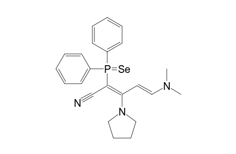 (2E,4E)-5-(dimethylamino)-2-diphenylphosphinoselenoyl-3-(1-pyrrolidinyl)penta-2,4-dienenitrile