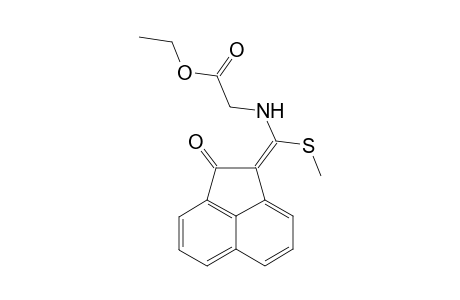 2-[[(E)-(2-ketoacenaphthen-1-ylidene)-(methylthio)methyl]amino]acetic acid ethyl ester