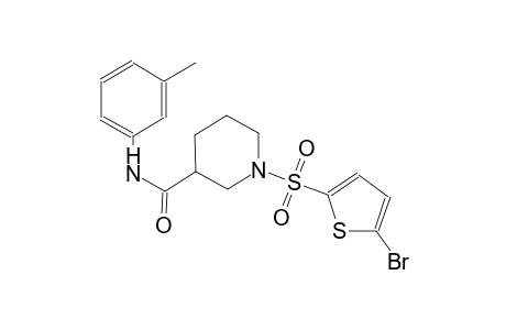 1-[(5-bromo-2-thienyl)sulfonyl]-N-(3-methylphenyl)-3-piperidinecarboxamide