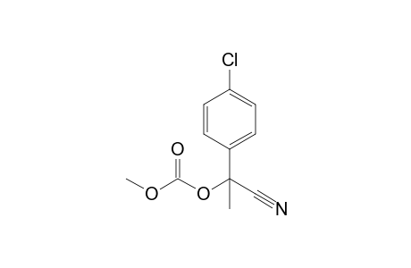 2-(4-Chlorophenyl)-2-(methoxycarbonyloxy)propanenitrile