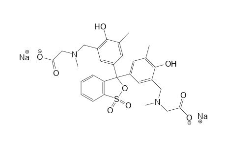 N,N'-{(3H-2,1-benzoxathiol-3-ylidene)bis[6-hydroxy-5-methyl-m-phenylene]methyl}disarcosine, disodium salt