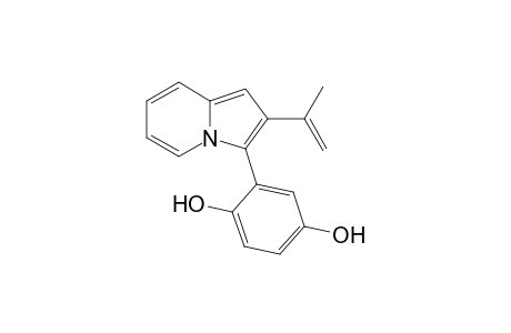 3-[2',5'-Dihydroxyphenyl]-2-isopropenylindolizine