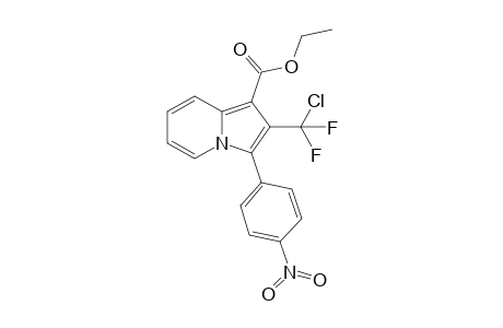 2-[chloro(difluoro)methyl]-3-(4-nitrophenyl)-1-indolizinecarboxylic acid ethyl ester