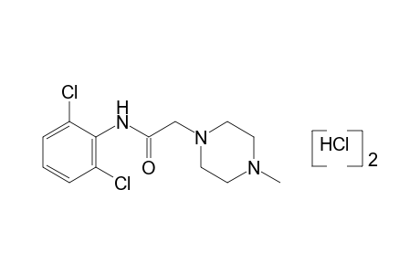 2',6'-dichloro-2-(4-methyl-1-piperazinyl)acetanilide, dihydrochloride