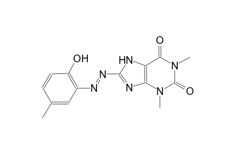 8-[(E)-(2-hydroxy-5-methylphenyl)diazenyl]-1,3-dimethyl-3,7-dihydro-1H-purine-2,6-dione