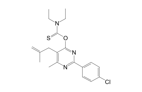2-(p-chlorophenyl)-6-methyl-5-(2-methyallyl)-4-pyrimidinol, diethylthiocarbamate (ester)