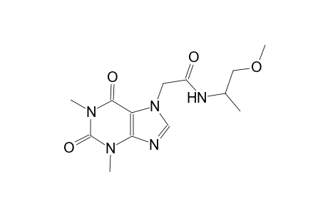 2-(1,3-dimethyl-2,6-dioxo-1,2,3,6-tetrahydro-7H-purin-7-yl)-N-(2-methoxy-1-methylethyl)acetamide