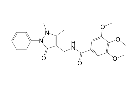 1,2-Diaza-1-phenyl-2,3-dimethyl-4-(3,4,5-trimethoxyphenylcarbonylaminomethyl)-cyclopent-3-en-5-one