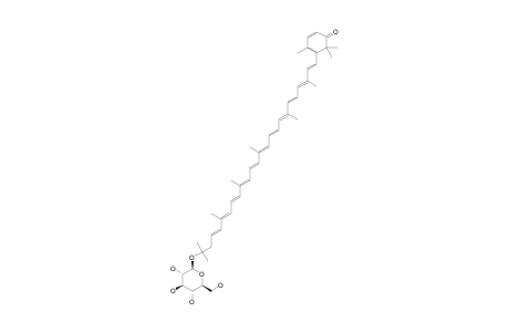 1'-BETA-GLUCOPYRANOSYL-3,4,3',4'-TETRADEHYDRO-1',2'-DIHYDRO-BETA,PSI-CAROTEN-2-ONE