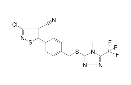 Isothiazole-4-carbonitrile, 3-chloro-5-[4-[(4-methyl-5-trifluoromethyl-4H-1,2,4-triazol-3-yl)thiomethyl]phenyl]-