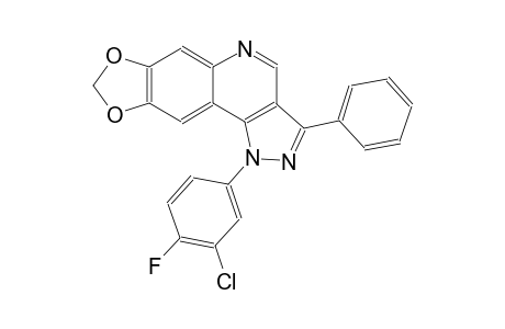 1-(3-chloro-4-fluorophenyl)-3-phenyl-1H-[1,3]dioxolo[4,5-g]pyrazolo[4,3-c]quinoline