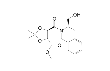 N-Benzyl-N'-[(1R)-2-hydroxy-1-methylethyl]-(2R,3R)-2,3-di-O-isopropylidenetartramic acid methyl ester