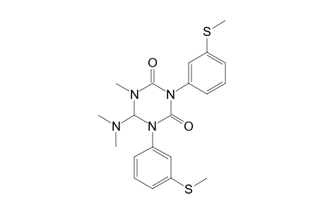 1,3-bis[m-(methylthio)phenyl]dihydro-6-(dimethylamino)-5-methyl-s-triazine-2,4(1H,3H)-dione