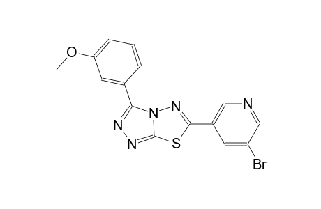 [1,2,4]triazolo[3,4-b][1,3,4]thiadiazole, 6-(5-bromo-3-pyridinyl)-3-(3-methoxyphenyl)-