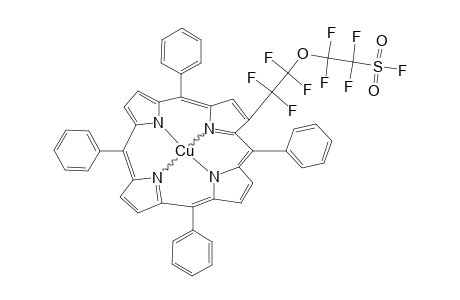 2-(3-OXA-OMEGA-FLUOROSULFONYLPERFLUOROPENTANYL)-5,10,15,20-TETRAPHENYLPORPHYNATOCOPPER-(II)