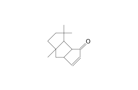 8,11,11-Trimethyl-bicyclo(6.3.0.0/2,6/)undec-4-en-3-one