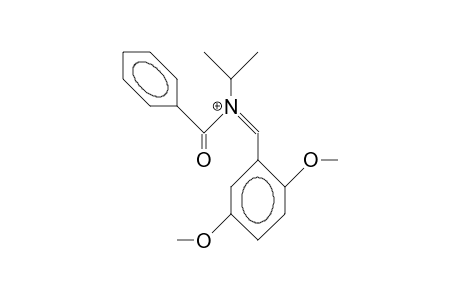 Benzoyl-(2,5-dimethoxy-benzylidene)-isopropyl-ammonium cation