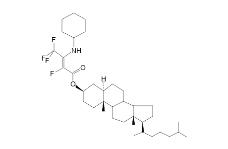 CHOLESTANYL, 3-CYCLOHEXYLAMINO-2,4,4,4-TETRAFLUOROBUT-2E-ENOATE