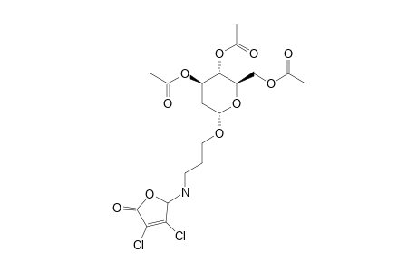 3-(3,4-DICHLORO-5-OXO-2,5-DIHYDROFURAN-2-YLAMINO)-PROPYL-3,4,6-TRI-O-ACETYL-2-DEOXY-ALPHA-D-ARABINOHEXOPYRANOSIDE