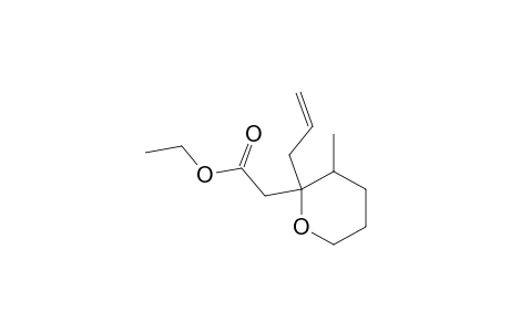 Ethyl (2-allyl-3-methyltetrahydro-2-pyranyl)acetate