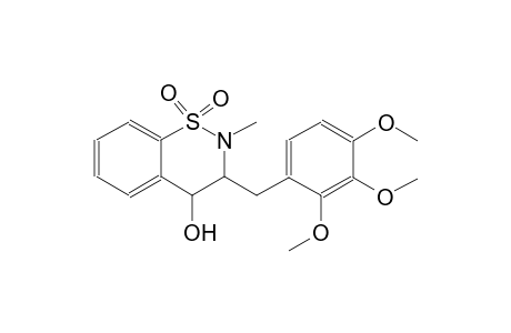 2H-1,2-benzothiazin-4-ol, 3,4-dihydro-2-methyl-3-[(2,3,4-trimethoxyphenyl)methyl]-, 1,1-dioxide