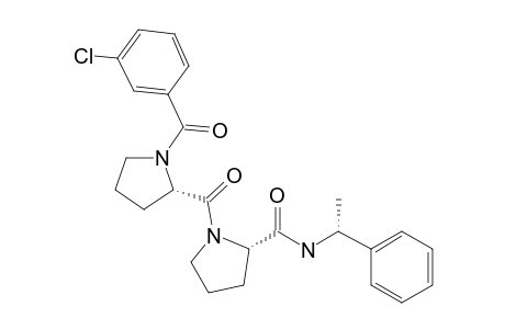 (S)-1-((3-Chlorobenzoyl)-L-prolyl)-N-((R)-1-phenylethyl)pyrrolidine-2-carboxamide