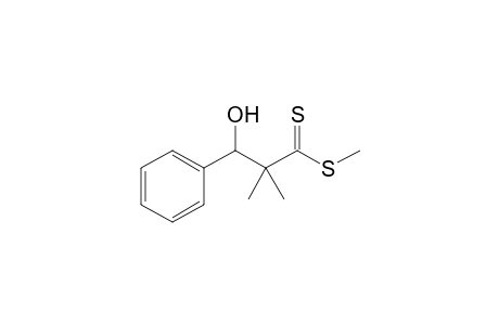 Methyl 3-hydroxy-2,2-dimethyl-3-phenyl-dithio-propanoate