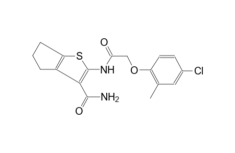 2-{[(4-chloro-2-methylphenoxy)acetyl]amino}-5,6-dihydro-4H-cyclopenta[b]thiophene-3-carboxamide