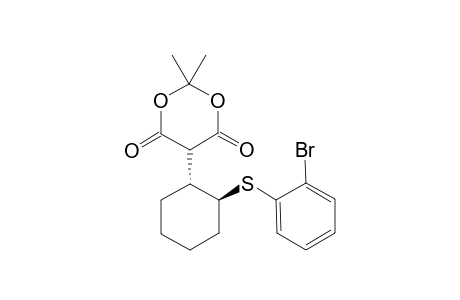 5-[trans-2-(2-Bromophenylsulfanyl)cyclohexyl]-2,2-dimethyl-1,3-dioxane-4,6-dione