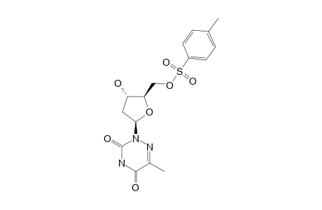2-(2-DEOXY-5-O-TOSYL-BETA-D-ERYTHRO-PENTOFURANOSYL)-6-METHYL-1,2,4-TRIAZIN-3,5-(2H,4H)-DIONE